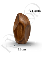 Bohem Tarz Boho Sculpt Seramik Vazo Küçük Boy | 21,5x13 cm Dekoratif Obje Kuru Çiçek Ev & Masa Dekoru - Görsel 5