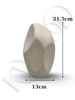 Bohem Tarz Boho Sculpt Seramik Vazo Küçük Boy | 21,5x13 cm Dekoratif Obje Kuru Çiçek Ev & Masa Dekoru - Görsel 4