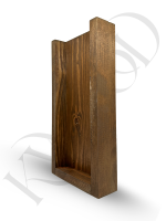 Ahşap Duvar Vazosu 30x15cm Kuru Çiçek Duvar Dekoru - Görsel 8